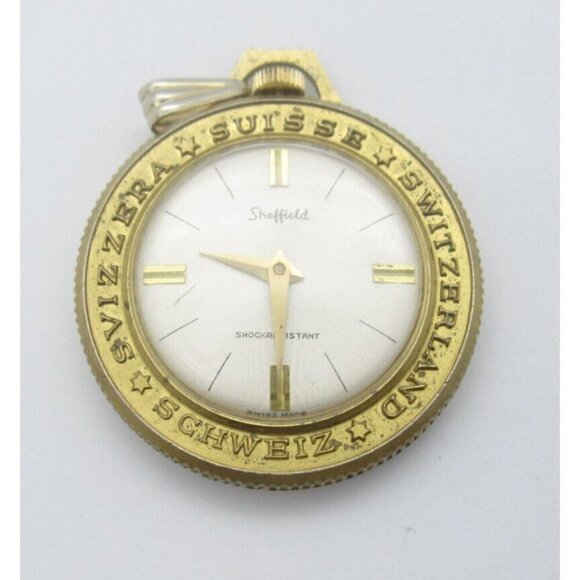 Vtg Women's Sheffield Swiss Hand Wind Analog 37mm Dial Causal Round Watch (E910) - Picture 2 of 7